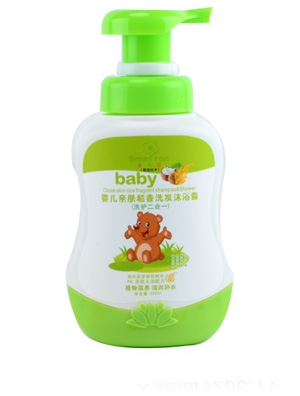 小狀園嬰兒金銀花親膚洗發(fā)沐浴露1000ML