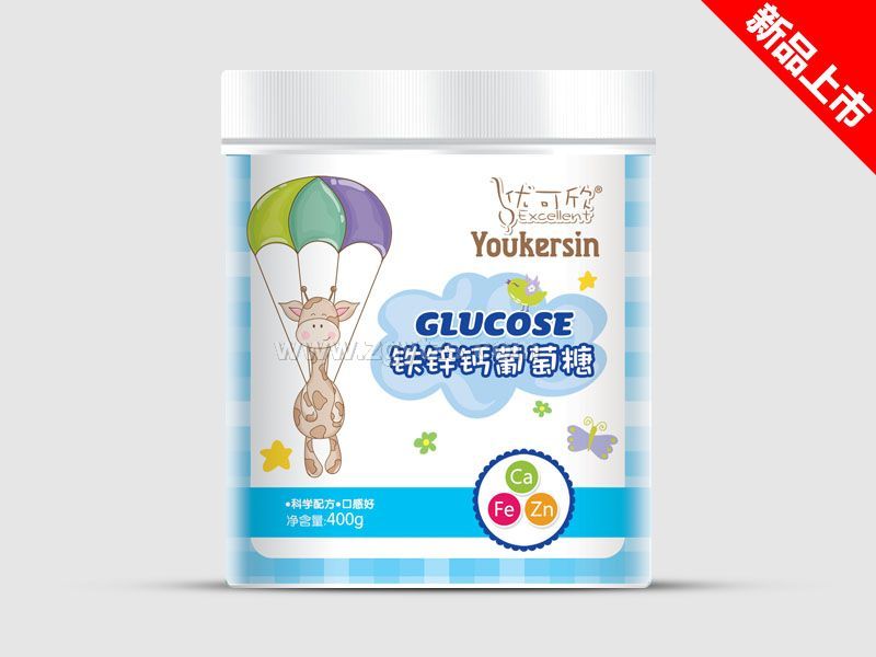 葡萄糖桶裝-鐵鋅鈣