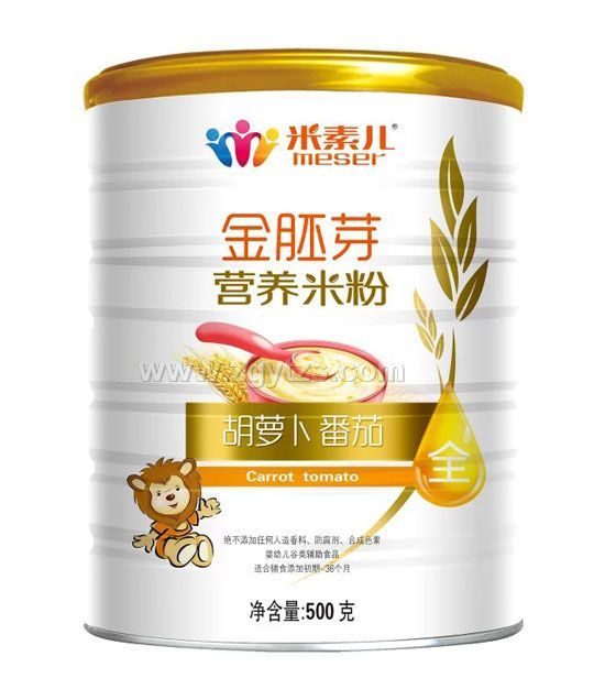 米素兒胡蘿卜番茄金胚芽營養米粉聽裝