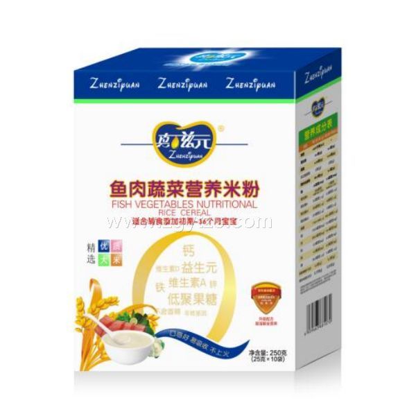 真滋元營養(yǎng)米粉-魚肉蔬菜盒裝