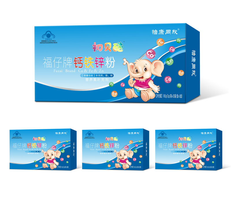 初貝酷鈣鐵鋅粉