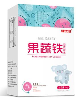 健優仙果蔬鐵凝膠糖果豎盒