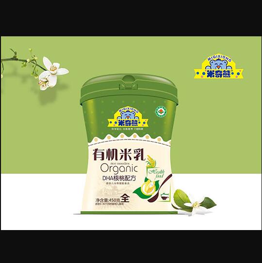 米奇熊DHA核桃配方有機米乳聽裝