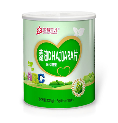 智慧天才藻油DHA加ARA片壓片糖果