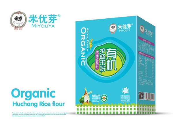 啟騰有機護暢米粉鈣鐵鋅配方盒裝