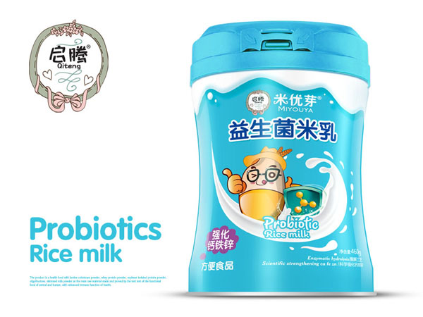 啟騰強(qiáng)化鈣鐵鋅益生菌米乳聽裝