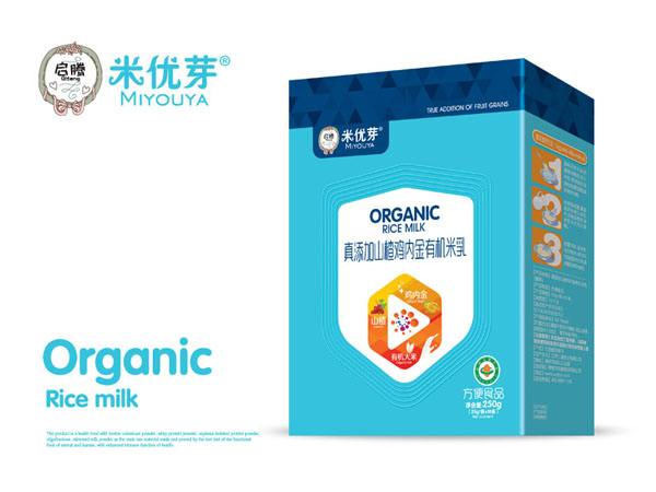 啟騰真添加山楂雞內金有機米乳盒裝