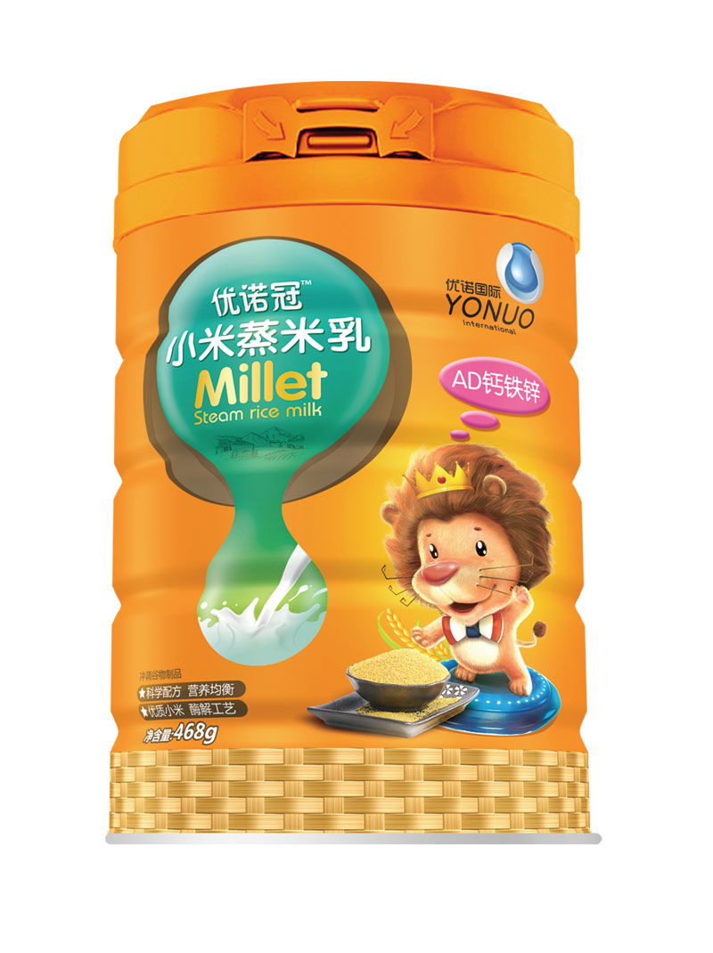 優(yōu)諾冠AD鈣鐵鋅小米蒸米乳