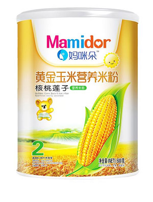 媽咪朵核桃蓮子黃金玉米營(yíng)養(yǎng)米粉