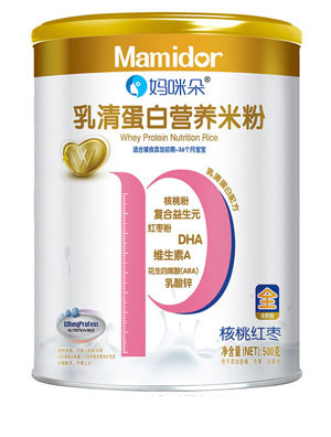 媽咪朵核桃紅棗乳清蛋白營(yíng)養(yǎng)米粉罐裝