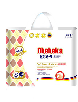 歐貝卡紙尿褲褲S34片