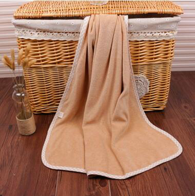 小毛圈不掉毛天然有機彩棉純棉嬰兒毛巾布浴巾寶寶洗澡巾毛巾毯