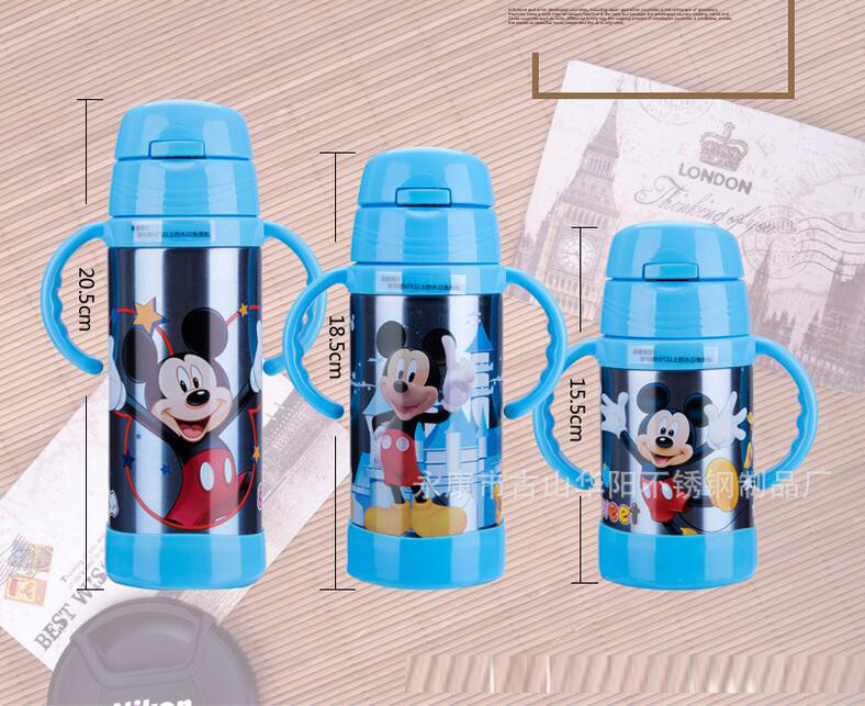 創(chuàng)意兒童水壺 不銹鋼吸管壺 兒童保溫杯