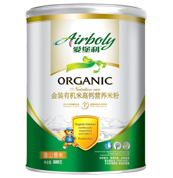 愛堡利淮山薏米有機(jī)高鈣米粉500g聽裝1