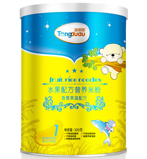 童嘟嘟香蕉果蔬水果配方米粉1段
