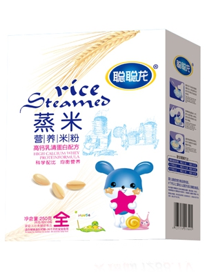 聰聰龍胡蘿卜果蔬配方蒸米營(yíng)養(yǎng)米粉1段聽裝