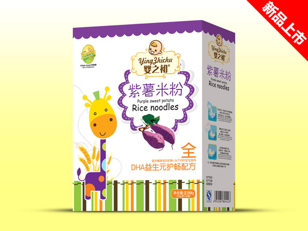 嬰之初DHA益生元護暢紫薯米粉盒裝