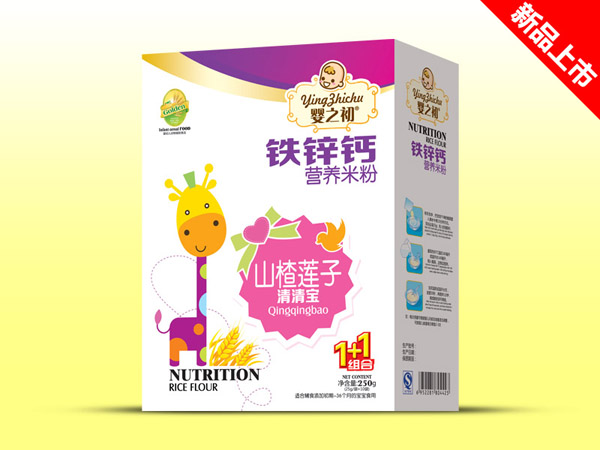 嬰之初鐵鋅鈣山楂蓮子營養米粉