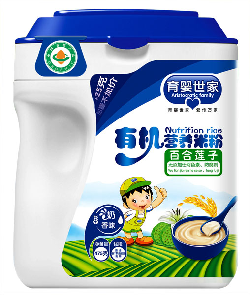 育嬰世家百合蓮子有機營養米粉
