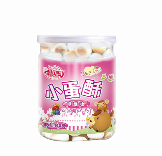 聰貝熊小蛋酥草莓味