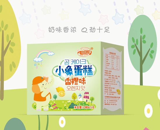 聰貝熊小象蛋糕香橙味