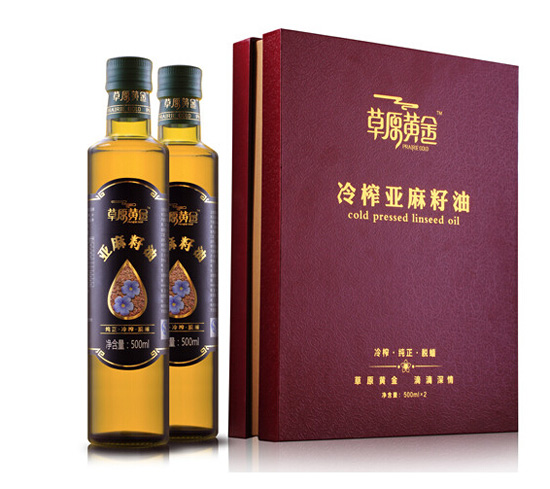草原黃金冷榨亞麻籽油精品禮盒