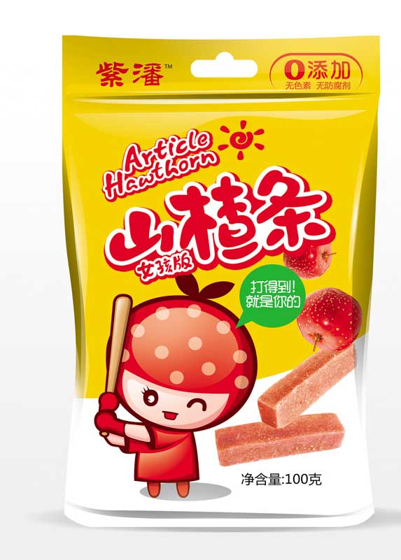 紫潘女孩版100克山楂條