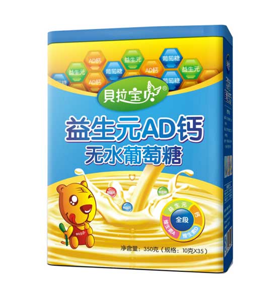 貝拉寶貝益生元AD鈣無(wú)水葡萄糖桶裝