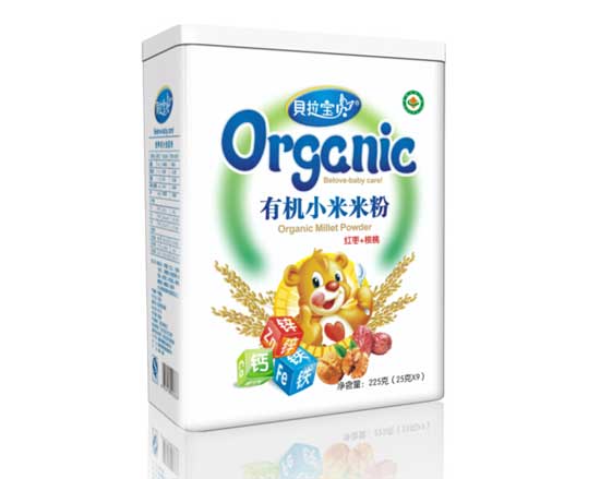 貝拉寶貝紅棗+核桃有機(jī)小米米粉