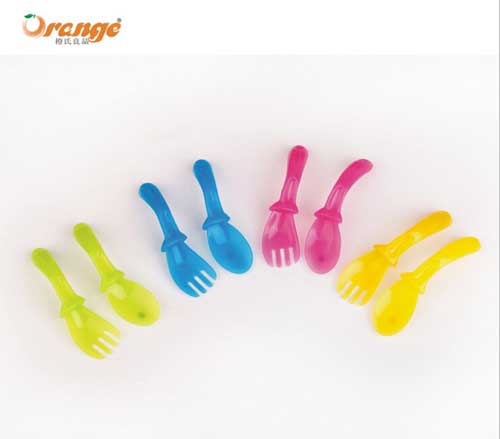 橙氏良品寶寶訓(xùn)練勺叉套裝