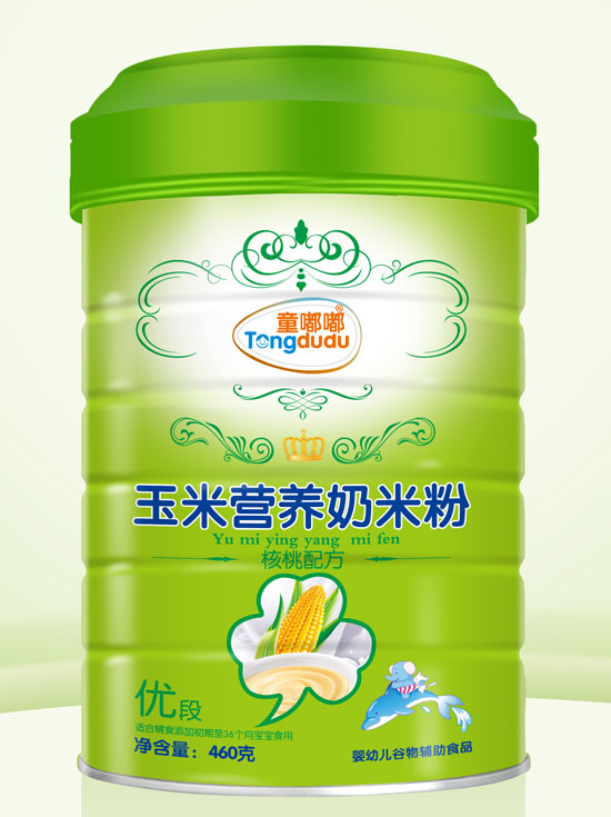 童嘟嘟核桃配方玉米營養奶米粉