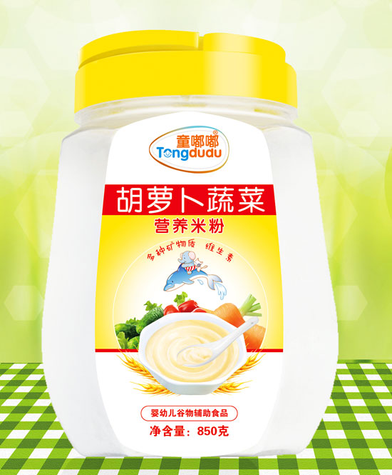 童嘟嘟胡蘿卜蔬菜營養米粉