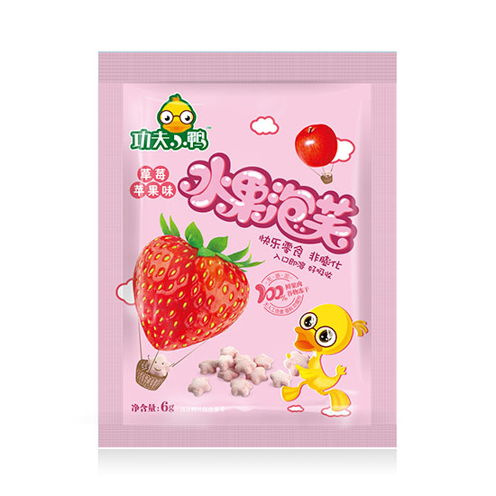 功夫小鴨水果泡芙草莓蘋果味