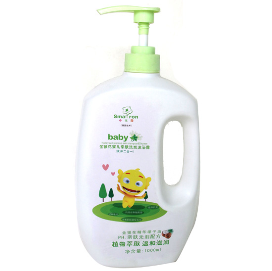 小狀園嬰兒金銀花親膚洗發(fā)沐浴露1000ML
