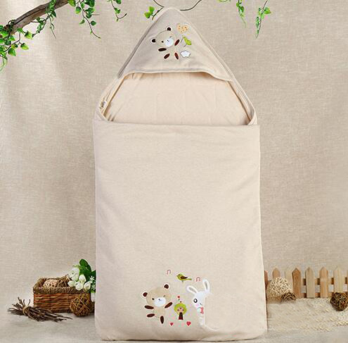 蓓琪兔嬰兒服飾2015秋冬新品夾棉系列信封領睡袋0