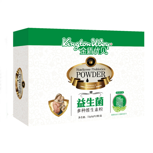金盾優(yōu)貝多種維生素粉益生菌盒裝