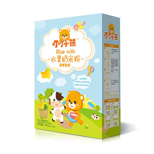 叮叮小熊水果奶米粉盒裝-香蕉果蔬