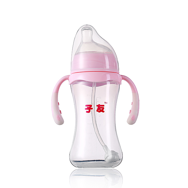 子友偏頭奶瓶奶瓶無底座