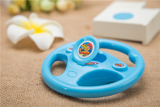 彈射方向盤玩具藍色