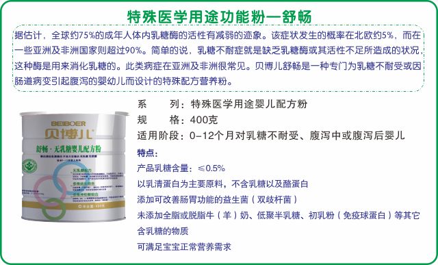 貝博兒舒暢嬰兒配方粉