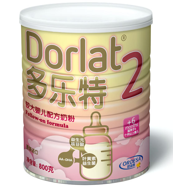 多樂特較大嬰兒配方奶粉2段