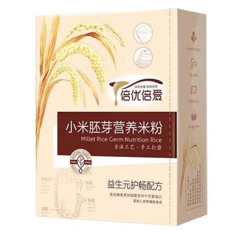 倍優倍愛益生元護暢小米胚芽營養米粉