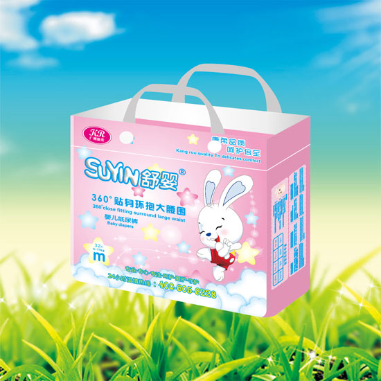 舒嬰360°貼身環抱大腰圍嬰兒紙尿褲M碼