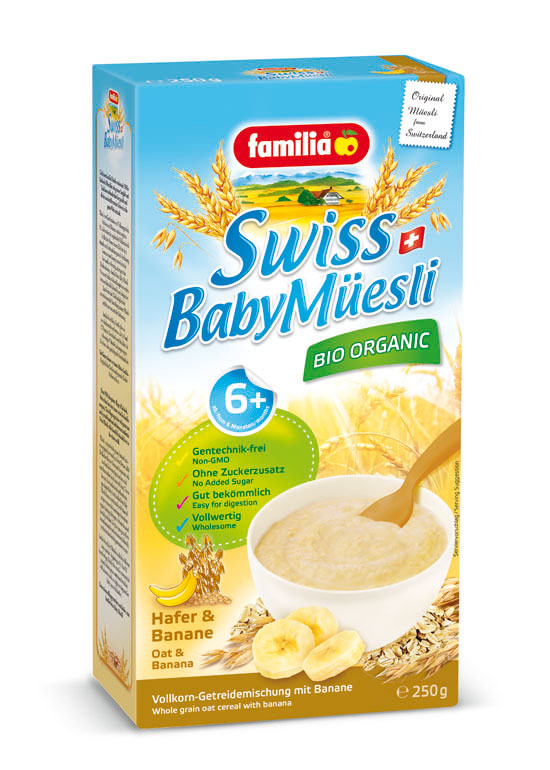 瑞氏麥寶寶有機香蕉燕麥粉6+