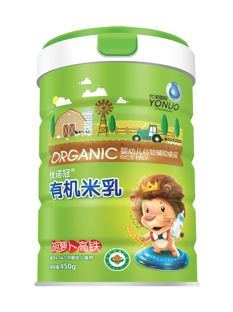 優(yōu)諾冠胡蘿卜高鐵有機(jī)米乳